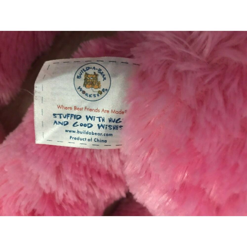 Bulid A Bear Plush Pink Hearts Monkey Hug For You Hanging Monkey 18" Stuffed Toy - Picture 9 of 11